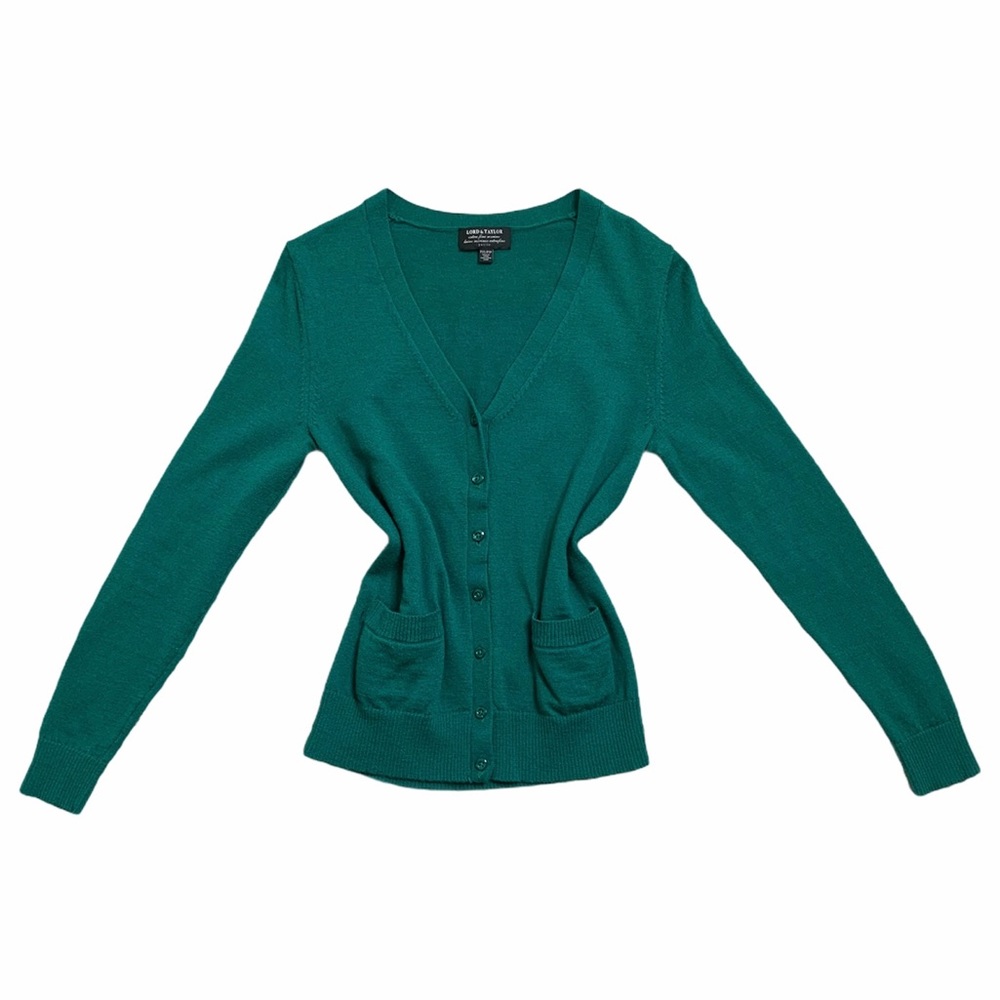 Lord and Taylor Fine Wool Cardigan